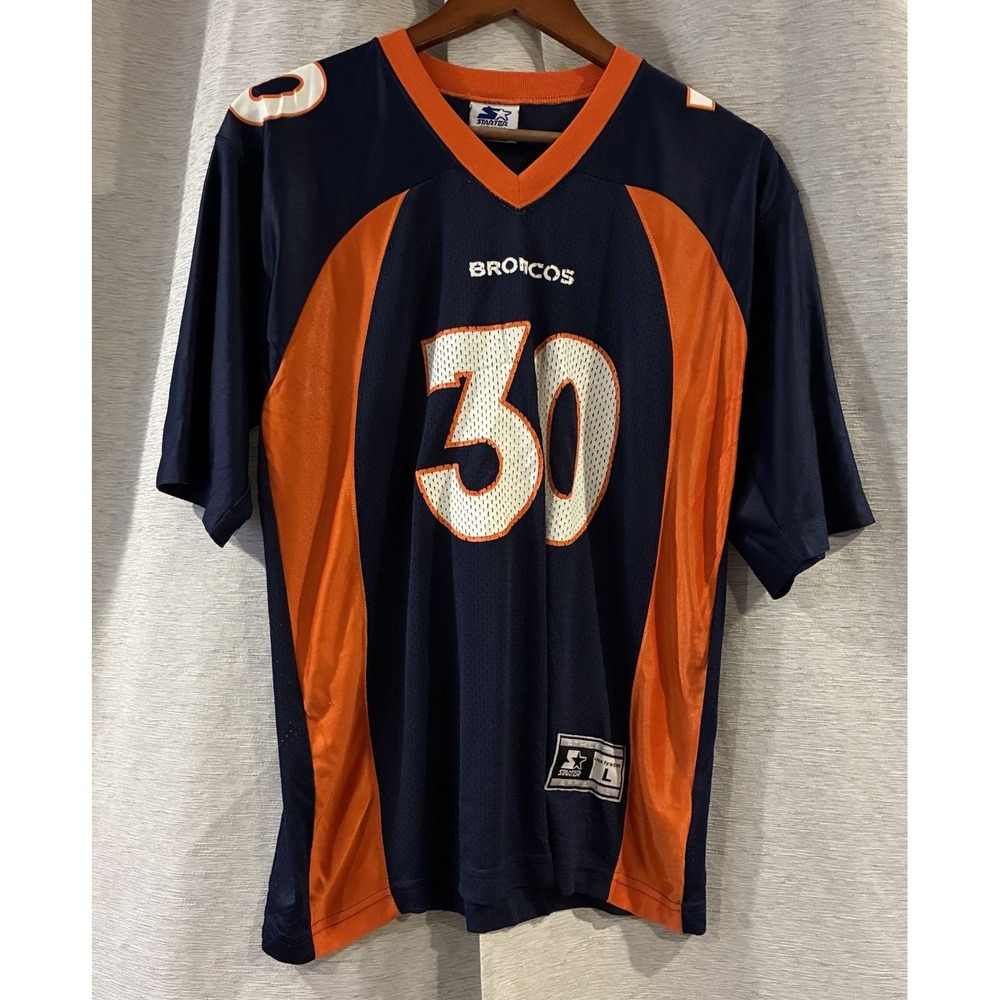Terrell Davis Denver Broncos Vintage Starter Jersey #30 NFL Mens Large 90s